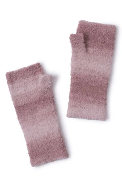 Barefoot Dreams Cozychic Spacedye Fingerless Gloves In Pink