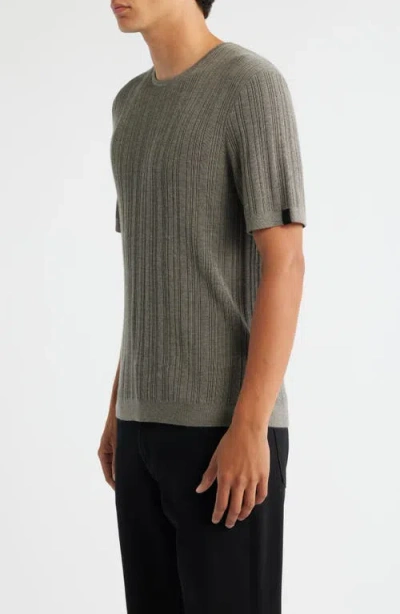 Rag & Bone Crawford Wool-cashmere Sweater Tee In Brown
