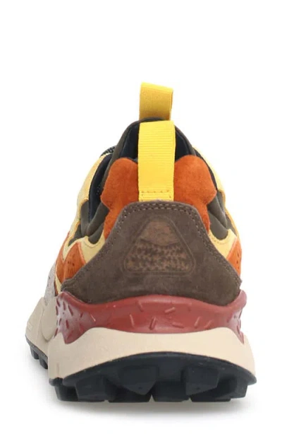 Flower Mountain Layered Suede And Fabric Sneakers In Multi