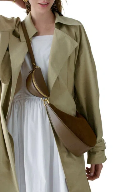 Kate Spade New York Duo Pebble Leather Crossbody Bag In Brown