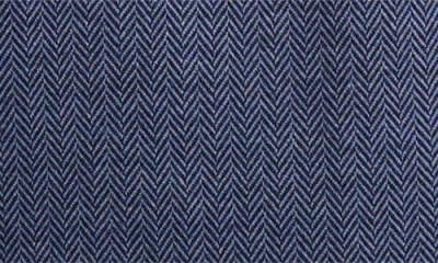 Polo Ralph Lauren Jacquard Knit Herringbone Pajama Shirt In Blue