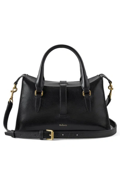 Mulberry Small Roxanne High Shine Leather Crossbody Bag In Black