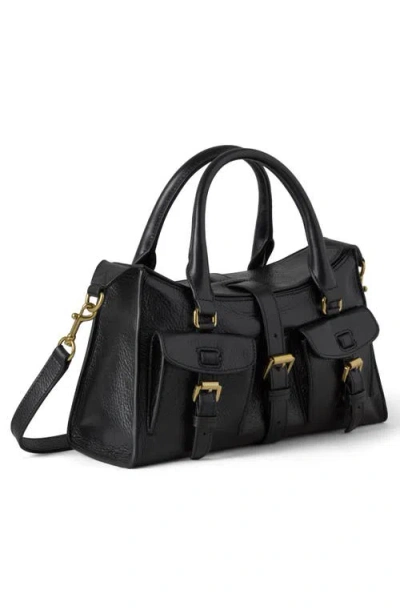 Mulberry Small Roxanne High Shine Leather Crossbody Bag In Black