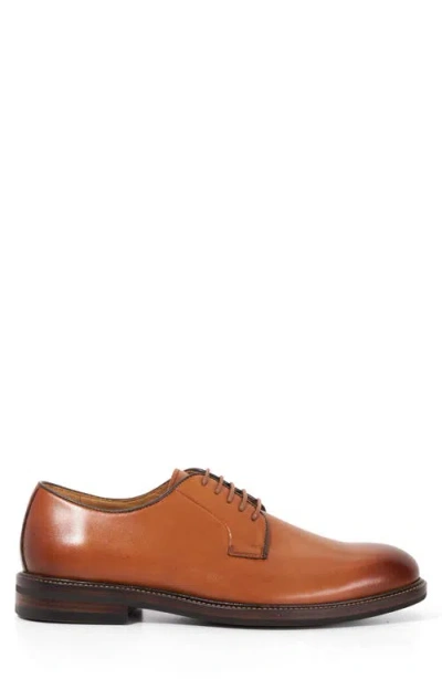 Dune London Siril Plain Toe Derby In Brown