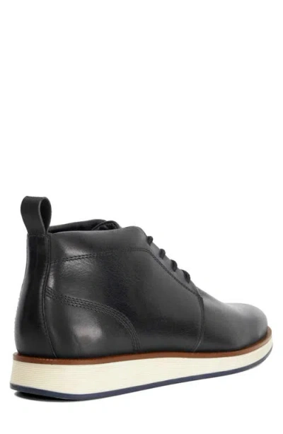 Dune London Smoky Plain Toe Chukka Boot In Black
