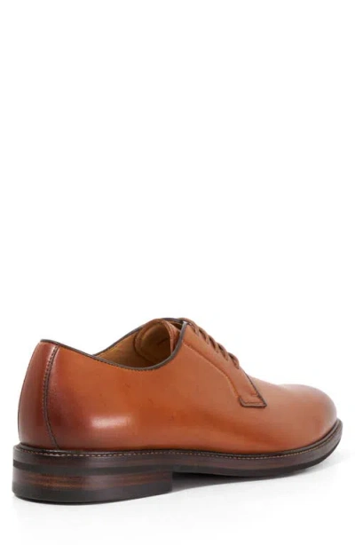 Dune London Siril Plain Toe Derby In Brown