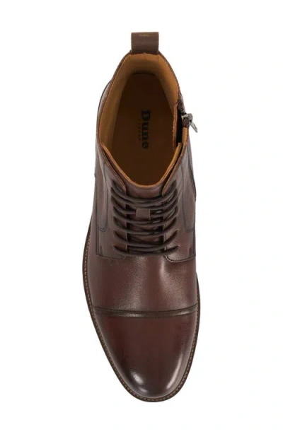 Dune London Matias Cap Toe Boot In Brown