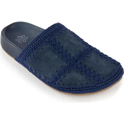 The Sak Bolinas Suede Clog Shoe In Blue