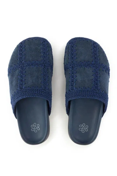 The Sak Bolinas Suede Clog Shoe In Blue