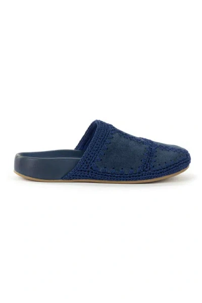 The Sak Bolinas Suede Clog Shoe In Blue