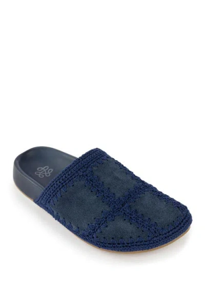 The Sak Bolinas Suede Clog Shoe In Blue