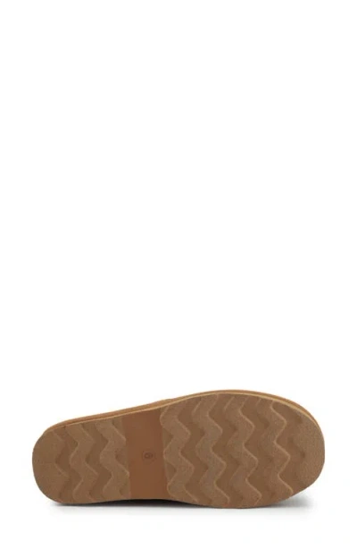 Vintage Havana Charm Faux Shearling Lined Platform Slipper In Brown