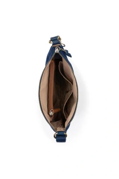 The Sak Lucia Crossbody Leather Bag In Blue