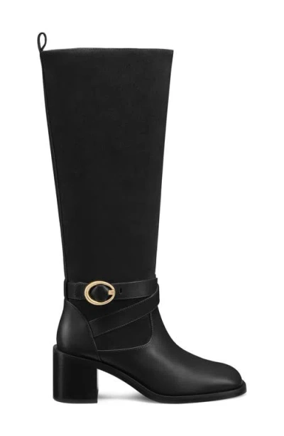 Stuart Weitzman Benni Riding Boot 55 In Animal Print