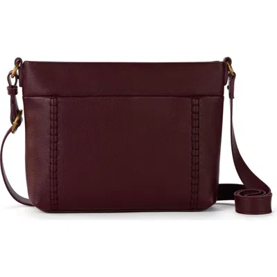 The Sak Melrose Crossbody Leather Bag In Burgundy
