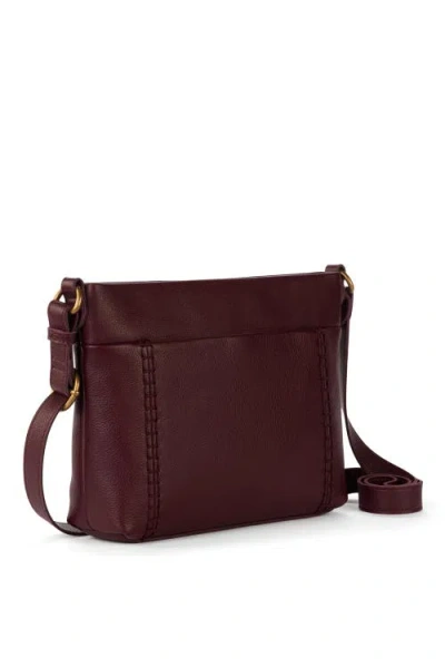 The Sak Melrose Crossbody Leather Bag In Burgundy
