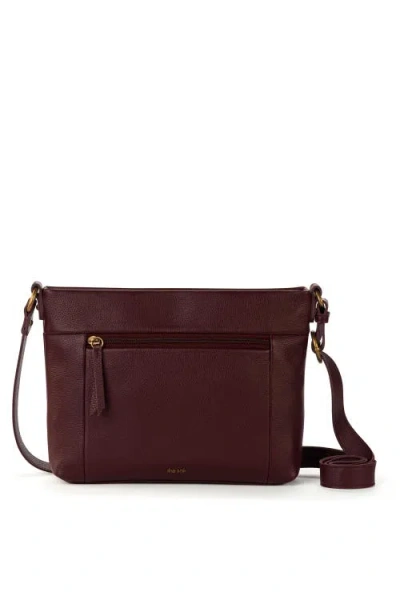 The Sak Melrose Crossbody Leather Bag In Burgundy