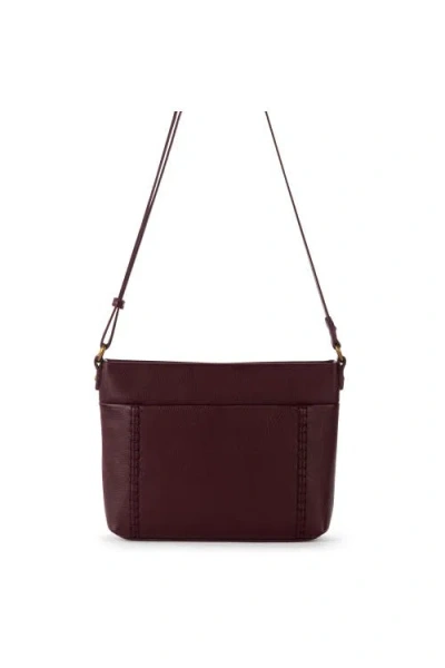 The Sak Melrose Crossbody Leather Bag In Burgundy