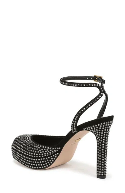 Veronica Beard Brianne Crystal Ankle Strap Platform Sandal In Animal Print