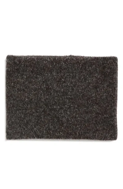 Johnstons Of Elgin Brushed Cashmere & Silk Bouclé Snood In Gray