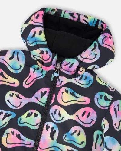 Deux Par Deux Girl Two-piece Chill Outerwear Set With Light Insulation In Multi