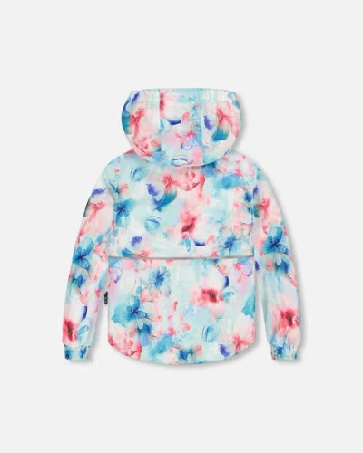 Deux Par Deux Girl Two-piece Chill Outerwear Set With Light Insulation In Blue