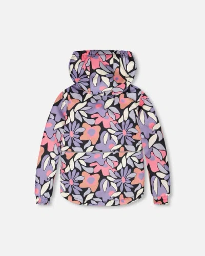 Deux Par Deux Girl Two-piece Chill Outerwear Set With Light Insulation In Multi