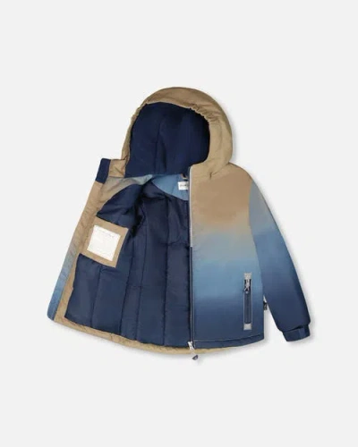 Deux Par Deux Boy Two-piece Chill Outerwear Set With Light Insulation In Multi