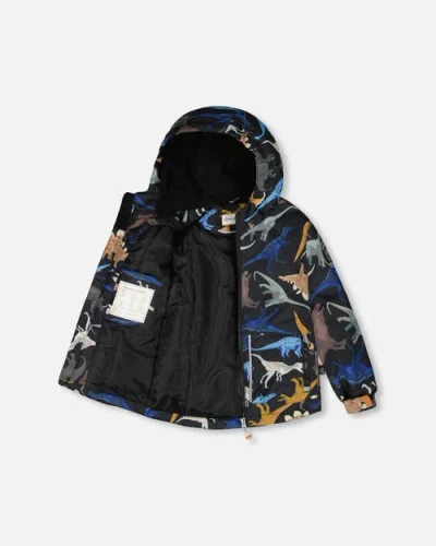 Deux Par Deux Boy Two-piece Chill Outerwear Set With Light Insulation In Multi