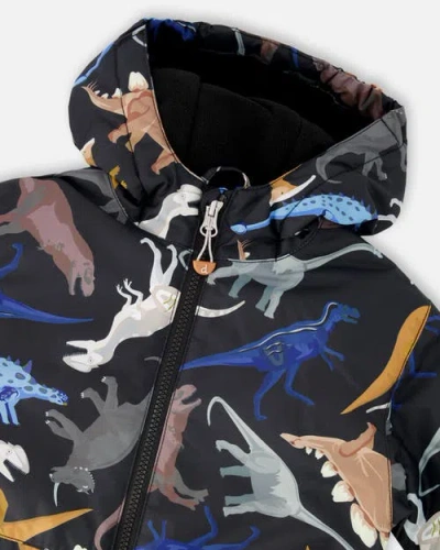 Deux Par Deux Boy Two-piece Chill Outerwear Set With Light Insulation In Multi