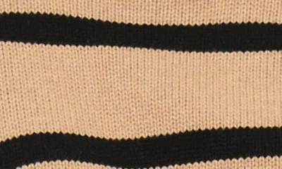 Alex Mill Nottinghill Stripe Merino Wool Blend Sweater In Brown