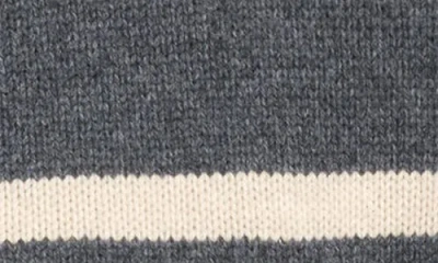 Alex Mill Nottinghill Stripe Merino Wool Blend Sweater In Gray