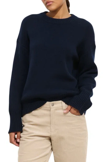 Alex Mill Nottinghill Merino Wool Blend Sweater In Blue
