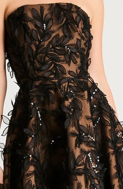 Helsi Celine Sequin 3d Floral Gown In Brown