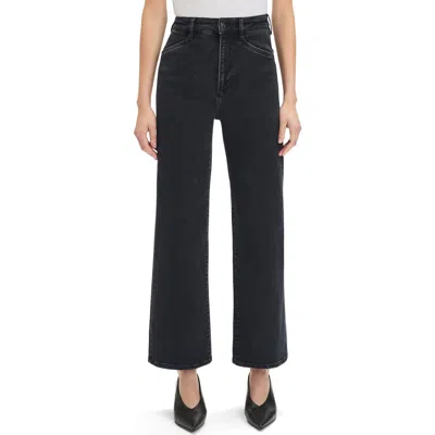 Favorite Daughter Women's Jordie High-rise Wide-leg Jeans In Black
