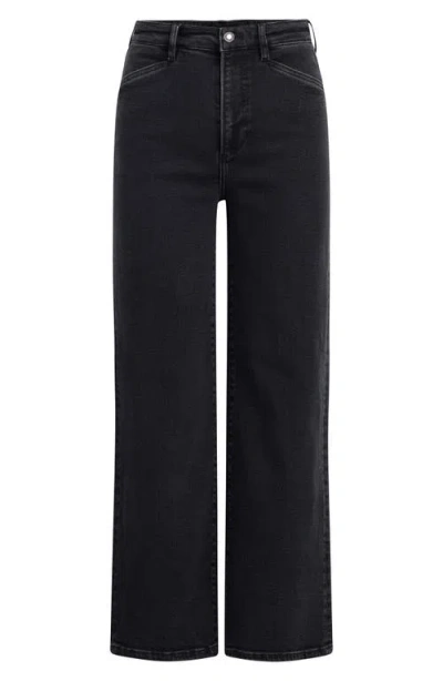 Favorite Daughter Women's Jordie High-rise Wide-leg Jeans In Black