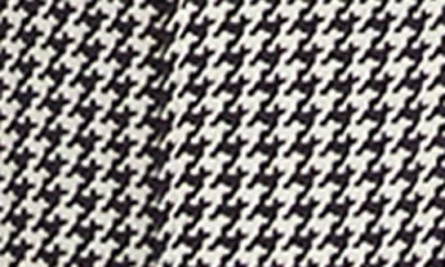 Fifteen Twenty Sigourney Houndstooth Pintuck Pull-on Ankle Bootcut Pants In Pattern