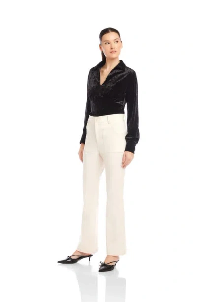 Fifteen Twenty Reagan High Waist Bootcut Pants In Multi