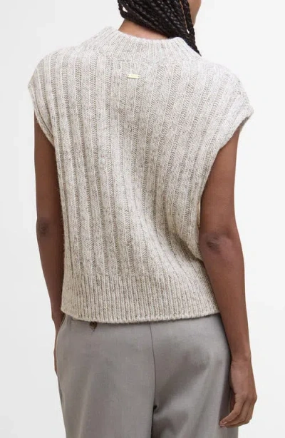 Barbour Anastasia Wool Blend Sweater Vest In Gray