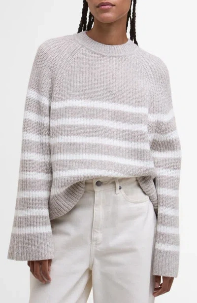 Barbour Irene Stripe Wool Blend Crewneck Sweater In Multi