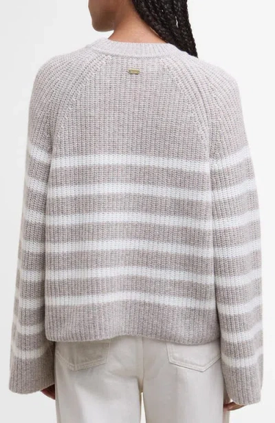 Barbour Irene Stripe Wool Blend Crewneck Sweater In Multi