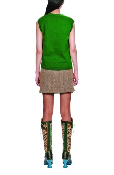 Anna Sui Plaid Sweaters Vest In Multi