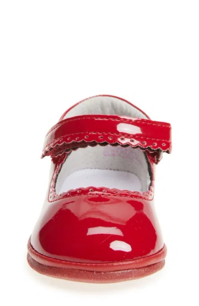 L'amour Kids' Cara Scallop Mary Jane Flat In Red