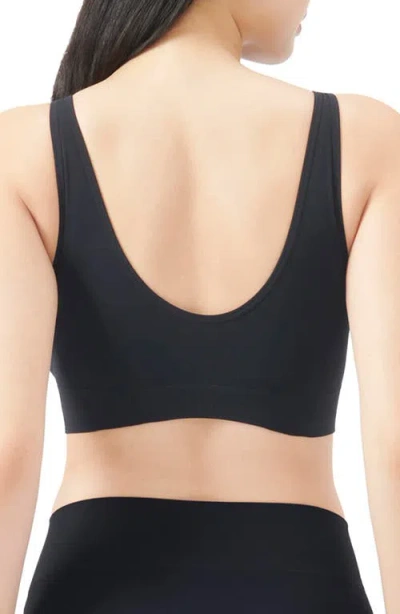 Adidas Originals Active Seamless Scoop Lounge Bra In Black