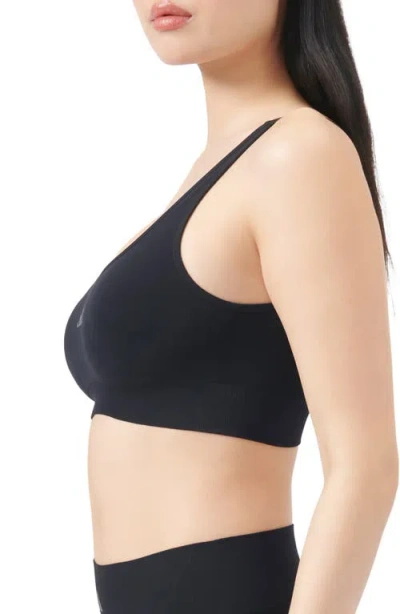 Adidas Originals Active Seamless Scoop Lounge Bra In Black