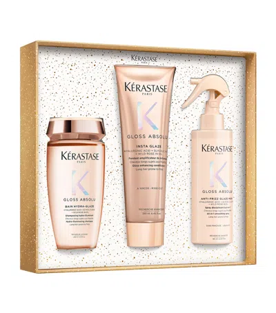 Kerastase Gloss Absolu Fondant Haircare Gift Set In Transparent