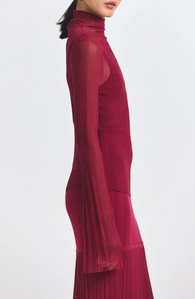 Derek Lam 10 Crosby Isolde Layered Ribbed-knit Turtleneck Top In Multi