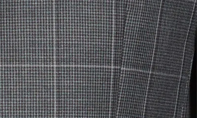 Daniel Hechter Charcoal Windowpane Check Wool Blend Suit In Gray