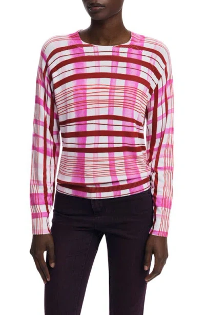 Desigual Pink Viscose Women Sweater In Multi