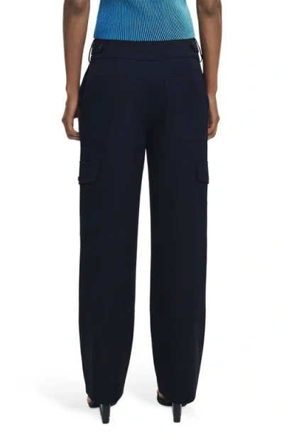 Desigual Wide Leg Cargo Pants In Black